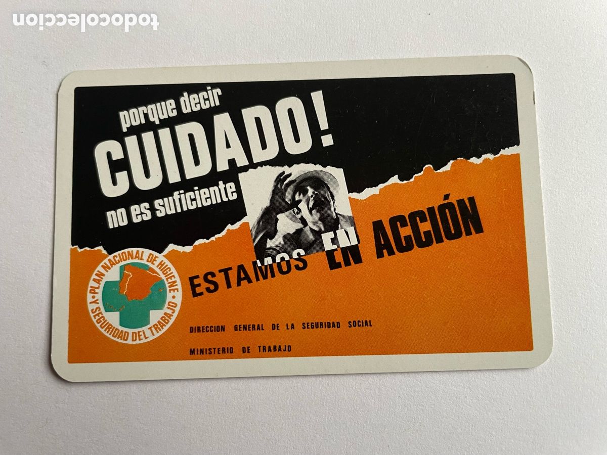 Coleccionismo calendarios: calendario Fournier 1973, Plan Nacional de Higiene