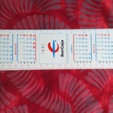 Coleccionismo Calendarios: CALENDARIOS-V48-IBERCAJA-1991-PLASTICO-300X65MM.