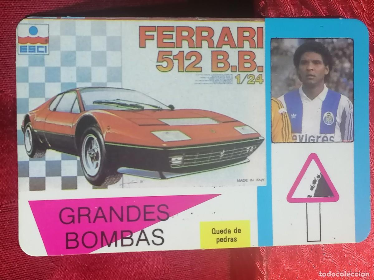 Coleccionismo calendarios: CALENDARIO DE BOLSILLO FERRARI 512 BB Y FUTBOL 3 - GERALDAO DEL F.C. PORTO OPORTO FCP A&Ntilde;O 1989