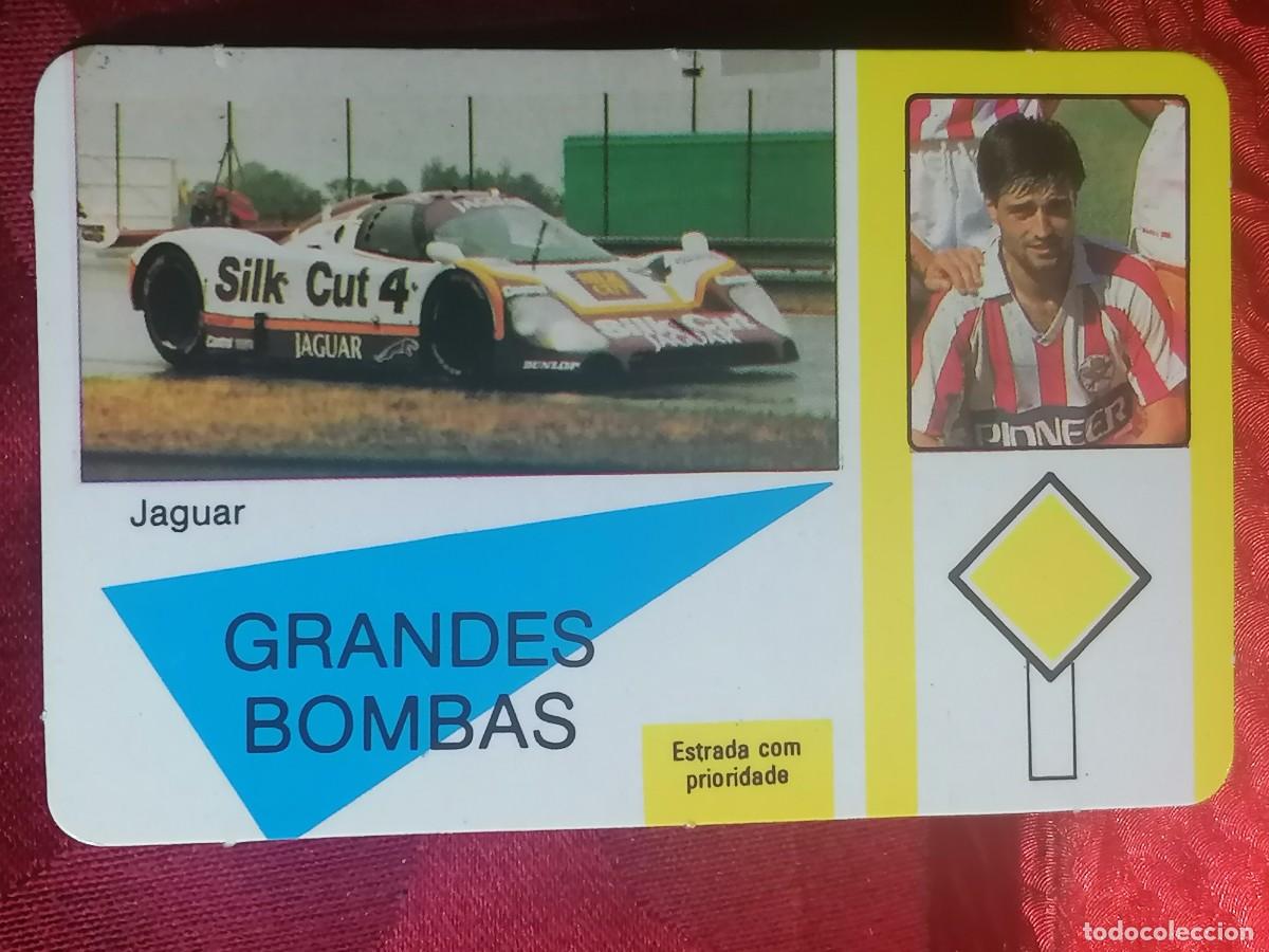 Coleccionismo Calendarios: CALENDARIO DE BOLSILLO JAGUAR XJR-8 LM - FUTBOL 10 - RUI LEIX&Otilde;ES A&Ntilde;O 1989
