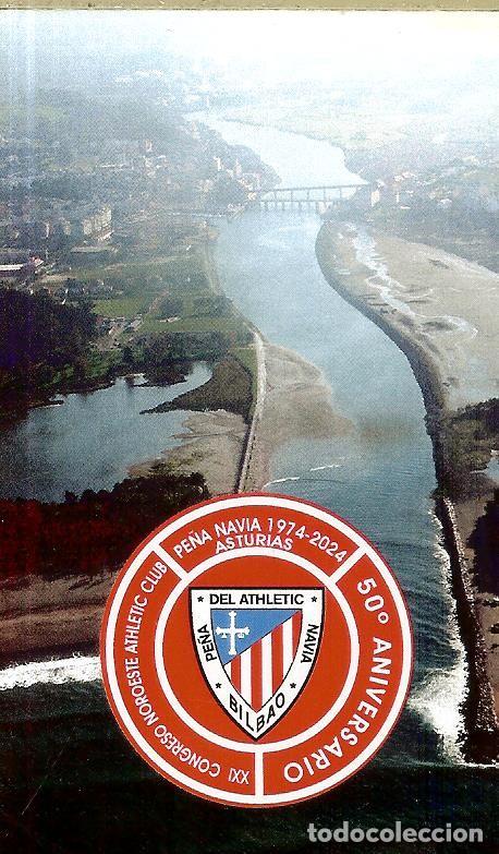 Coleccionismo calendarios: CALENDARIO DE PUBLICIDAD F&Uacute;TBOL - 2024 - PE&Ntilde;A ATHLETIC CLUB BILBAO DE NAVIA ASTURIAS