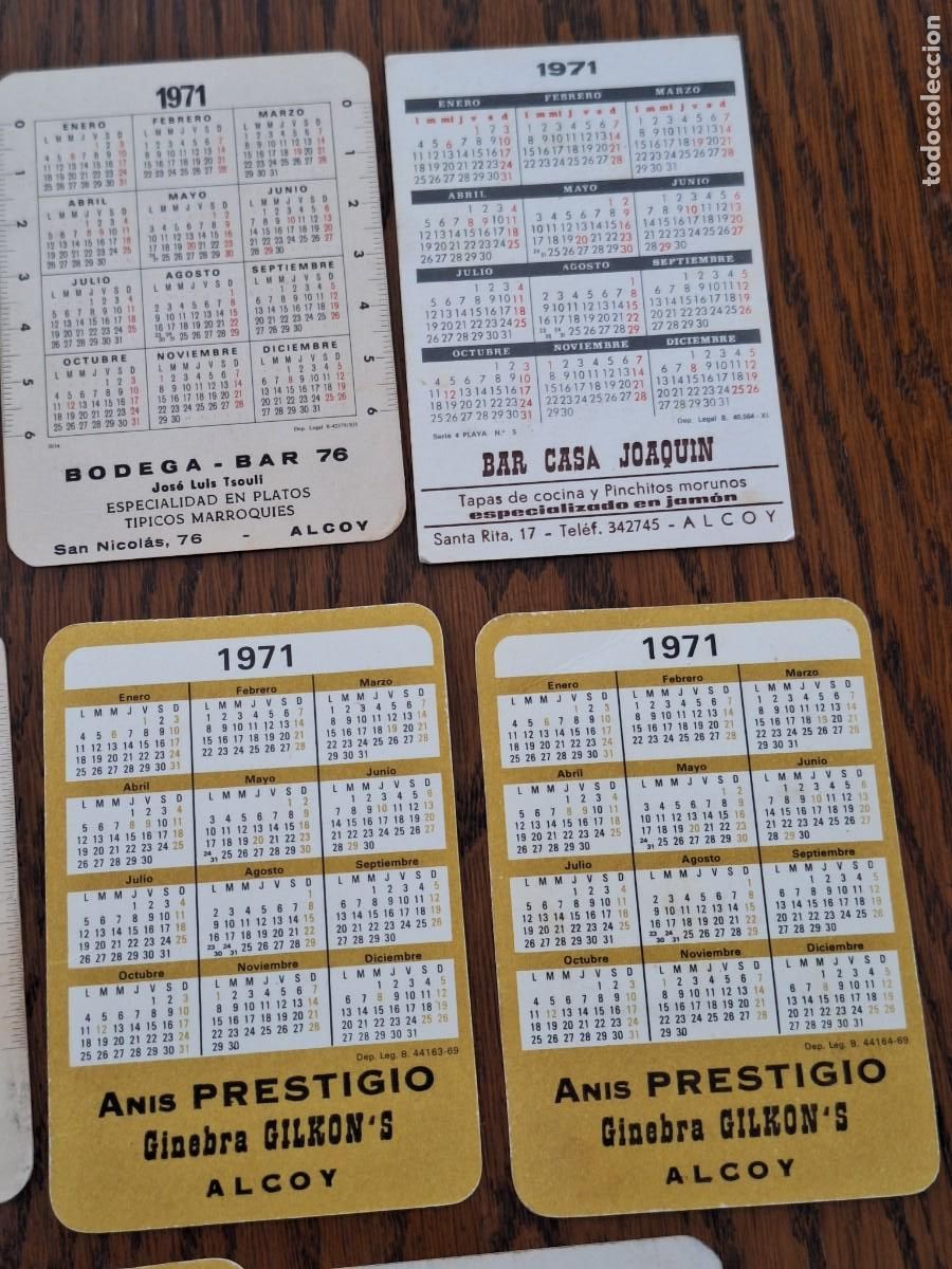 Coleccionismo calendarios: Lote calendarios 1971 - Foto 4