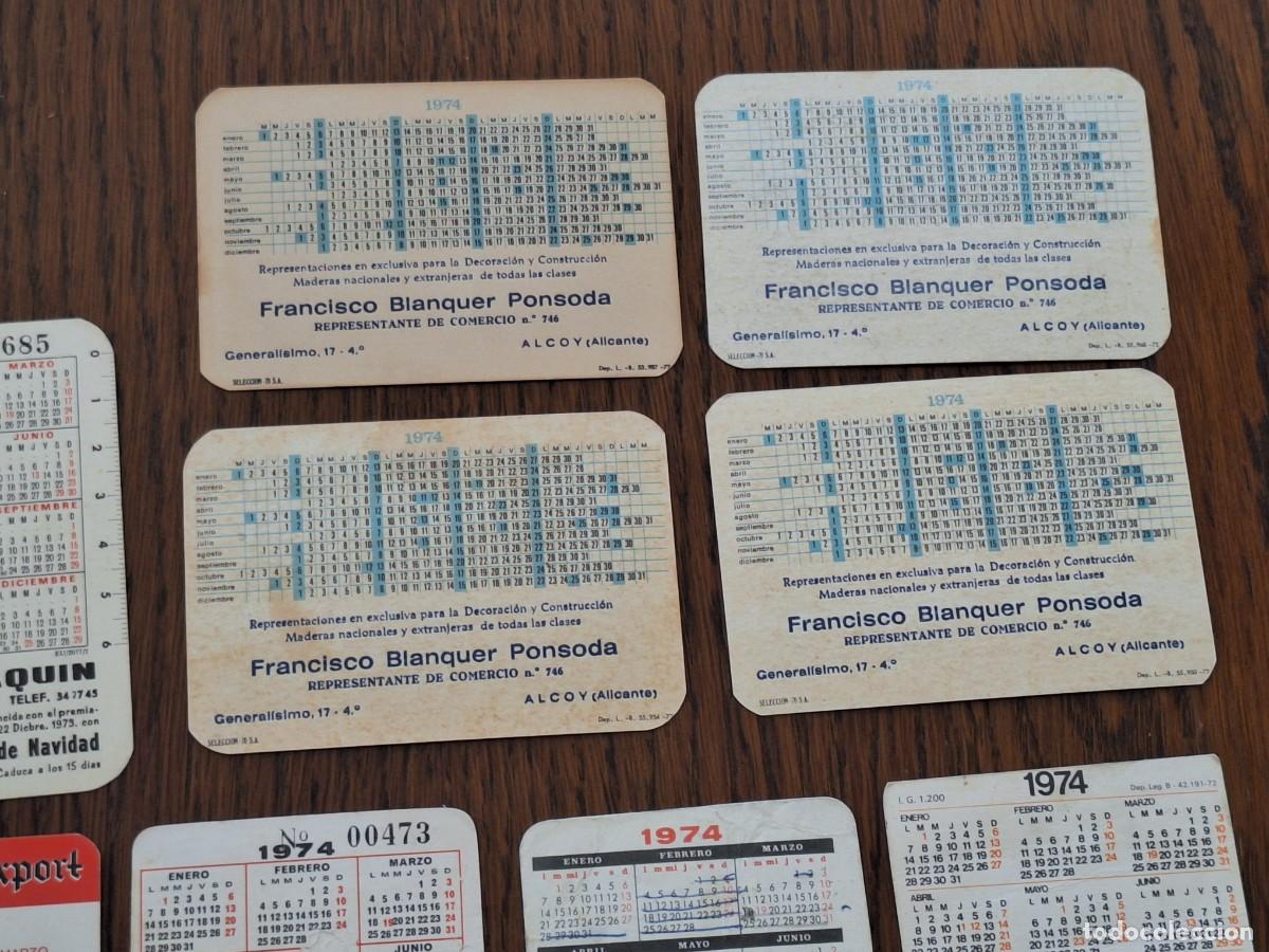 Coleccionismo calendarios: Lote calendarios 1974 - Foto 2
