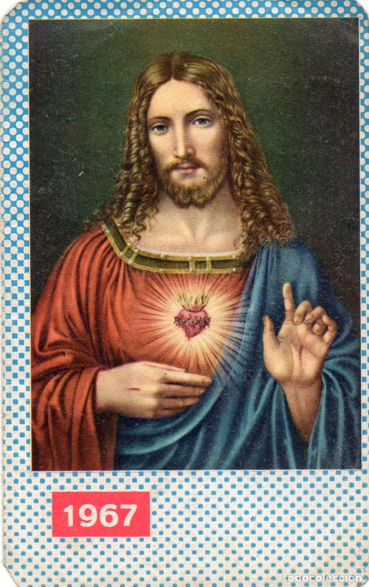 Collezionismo Calendari: Calendarios de Publicidad 1967 - CORAZON DE JESUS