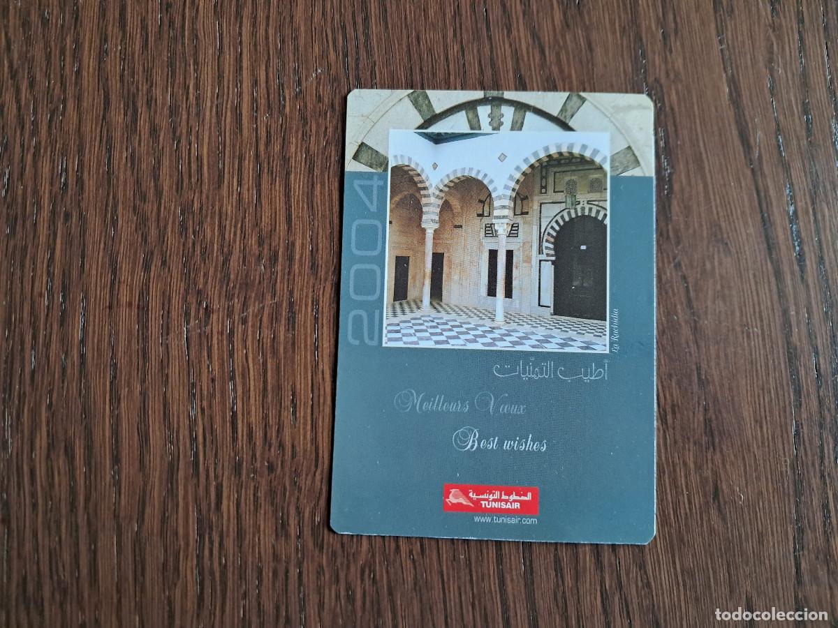 Coleccionismo calendarios: calendario de publicidad de T&uacute;nez, compa&ntilde;ia transporte a&eacute;reo Tunisair, a&ntilde;o 2004