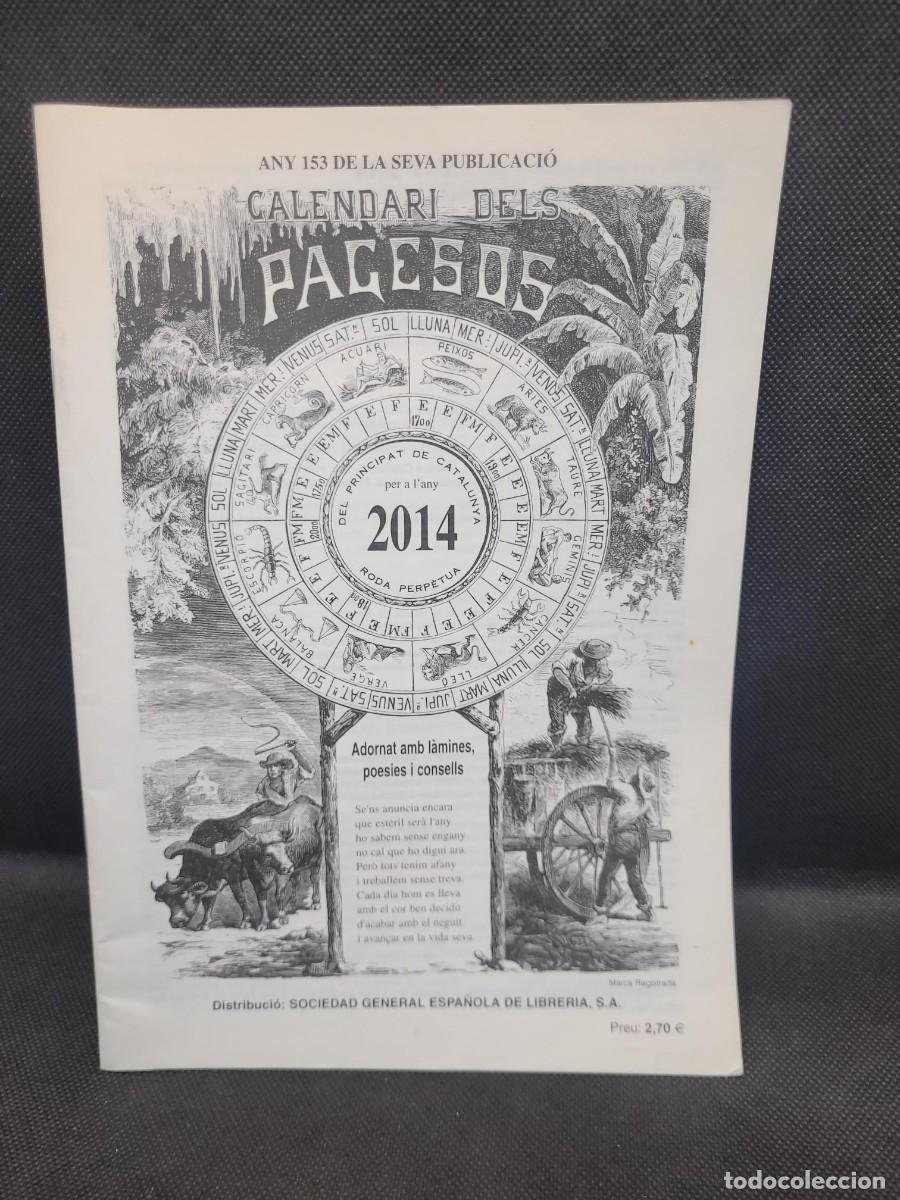 Coleccionismo calendarios: Calendari de Pagesos 2014 - Foto 1
