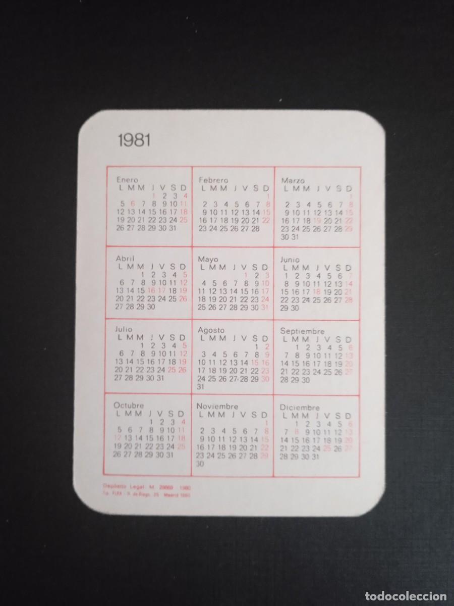 Coleccionismo calendarios: 194 Calendario de bolsillo Flex 1981 - Foto 2