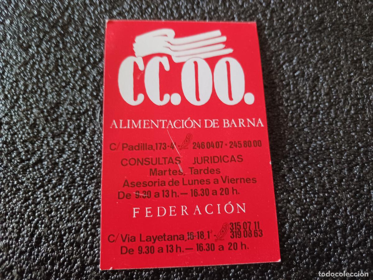 Collectables Calendars: publicitario, 1989, CC.OO. federacion barcelona