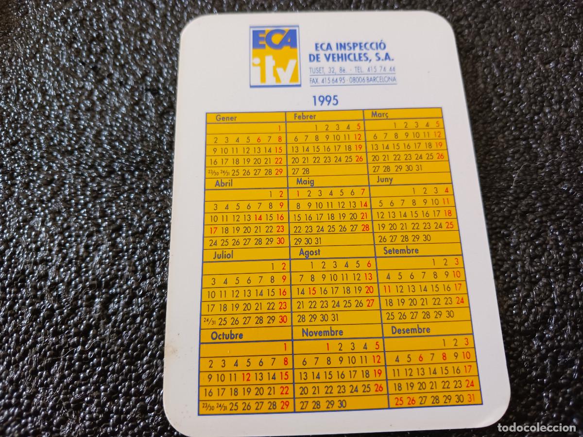 Collectables Calendars: publicitario, 1995 ECA-ITV, xarxa d`estacions de catalunya