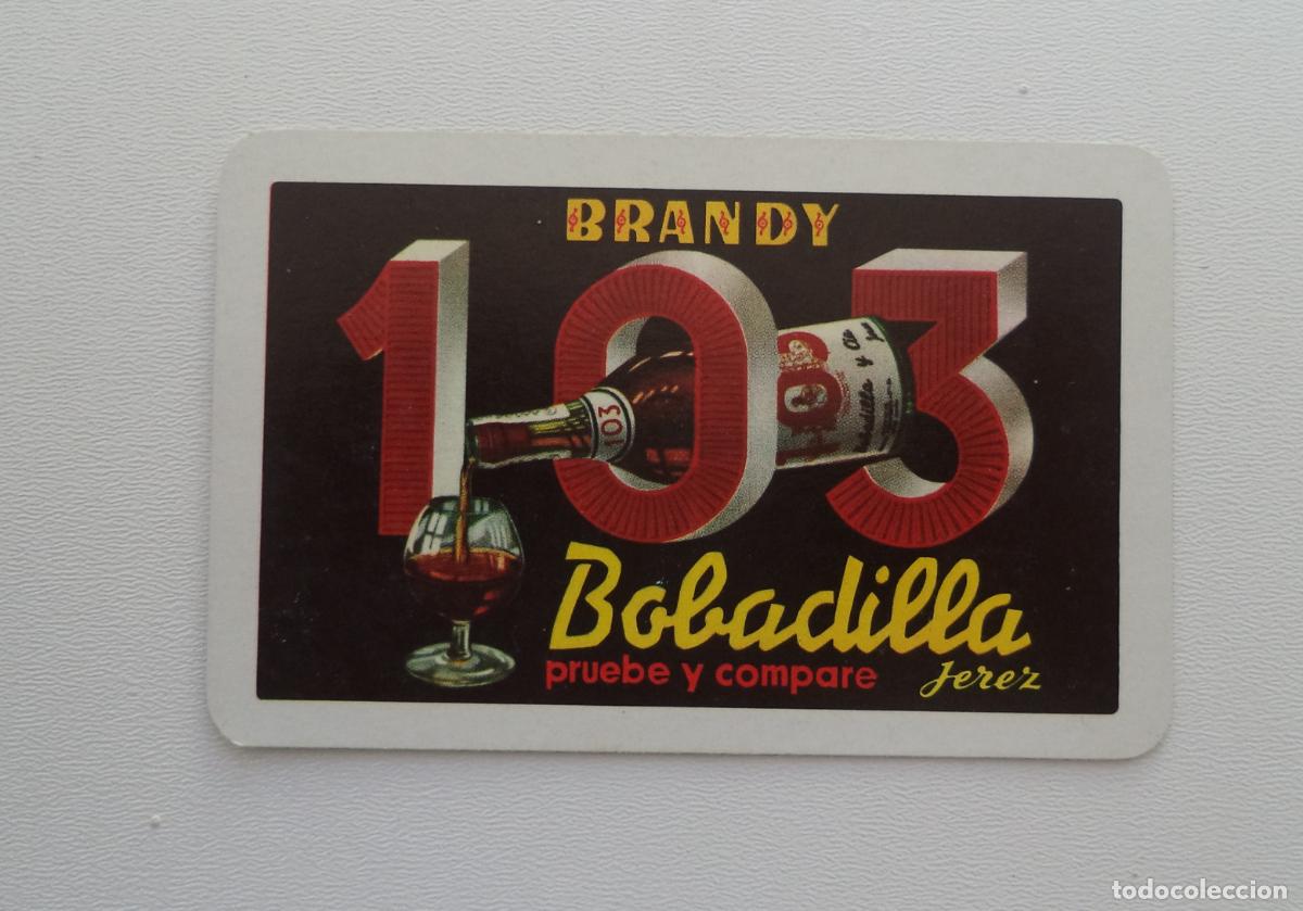 Coleccionismo Calendarios: CALENDARIO FOURNIER BRANDY 103 BOBADILLA 1964