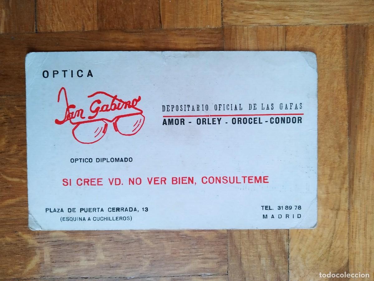 Coleccionismo calendarios: CALENDARIO PUBLICITARIO OPTICA SAN GABINO A&Ntilde;O 1960. VER FOTOS