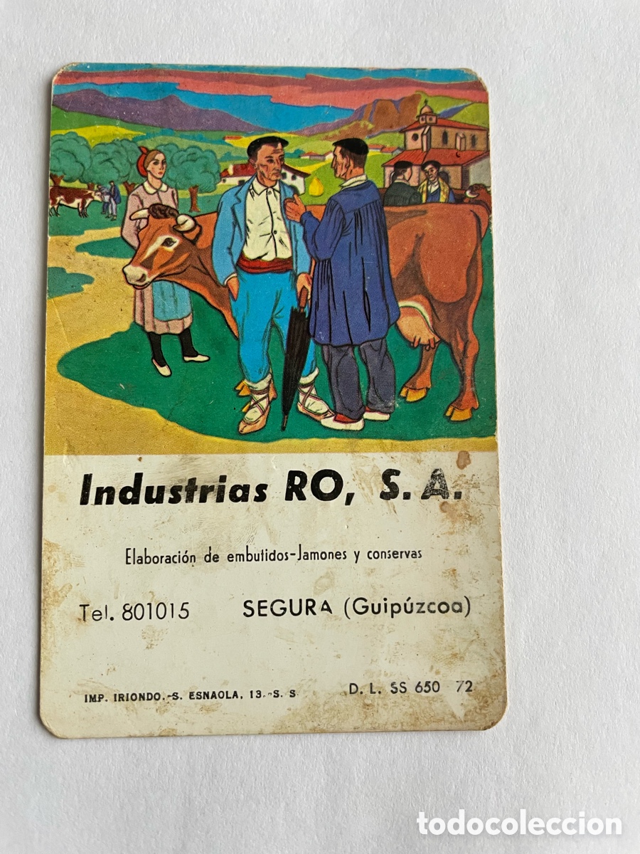 Coleccionismo Calendarios: calendario tema vasco 1973
