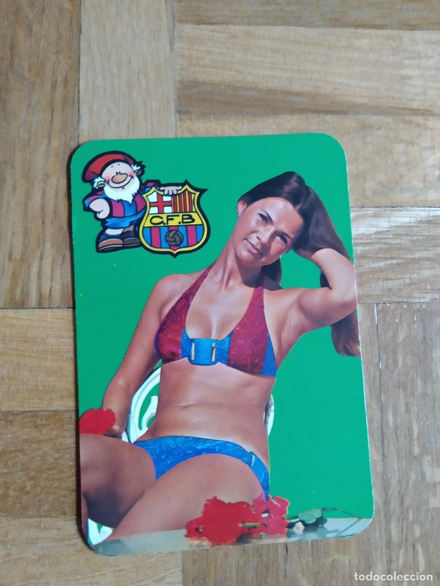 Colecionismo Calend&aacute;rios: CALENDARIO FUTBOL CLUB BARCELONA. CHICA ER&Oacute;TICA A&Ntilde;O 1975. VER FOTOS