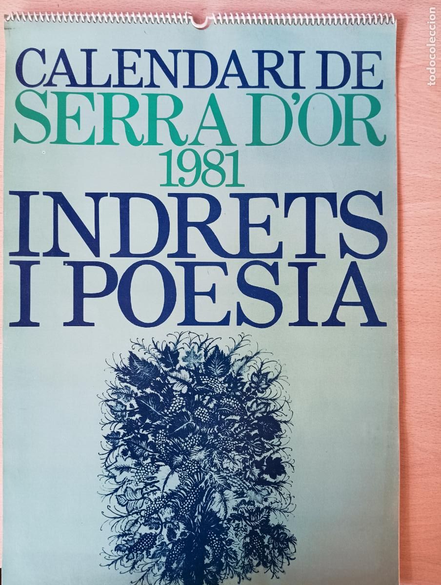 Sammeln von Kalendern: Calendari de Serra d'Or. 1981. Indrets i poesia