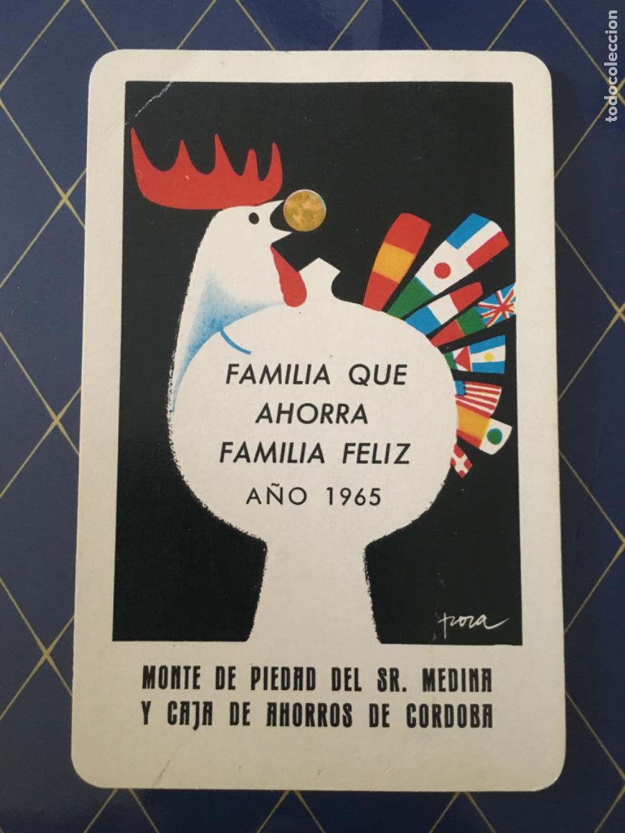 Coleccionismo Calendarios: calendario fournier 1965, Cajasur