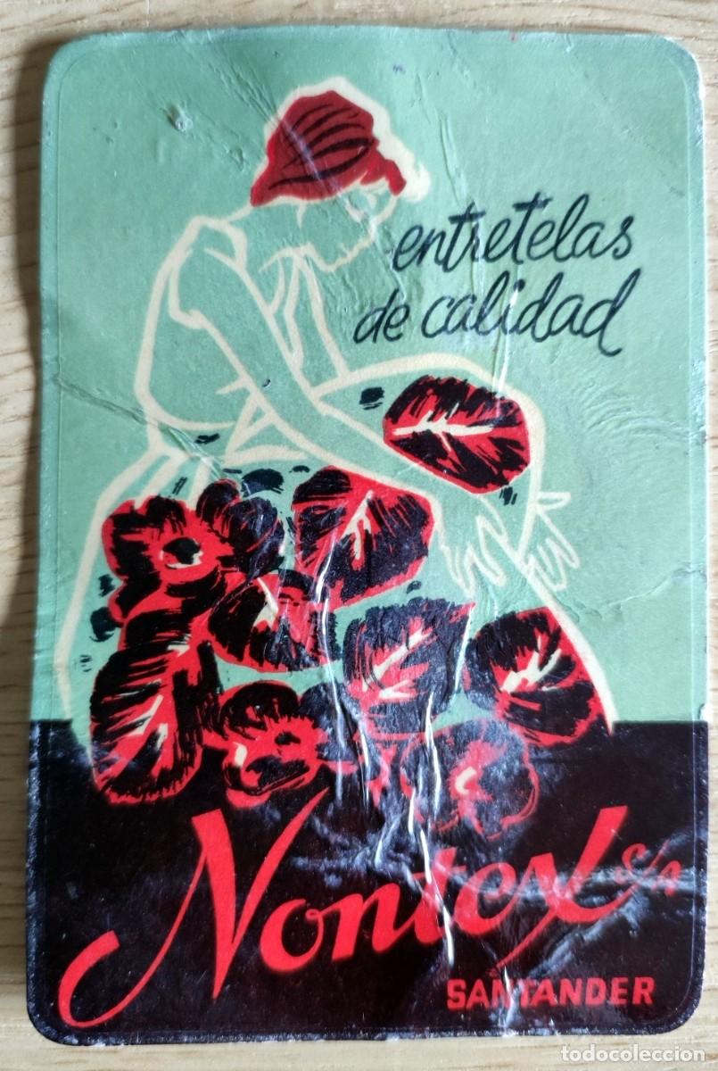 Coleccionismo Calendarios: CALENDARIO NONTEX ENTRETELAS DE CALIDAD SANTANDER 1961