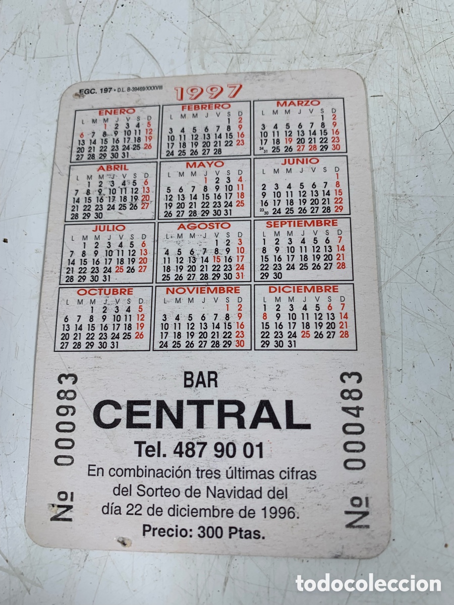 Coleccionismo calendarios: 01_ Calendario 1997 - Foto 2