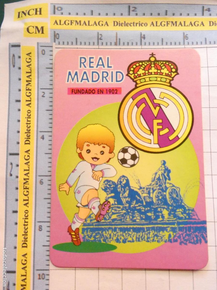 Colecionismo Calend&aacute;rios: CALENDARIO DE BOLSILLO. REAL MADRID CLUB DE F&Uacute;TBOL. A&Ntilde;O 1996 PUBLICIDAD M&Aacute;LAGA 10