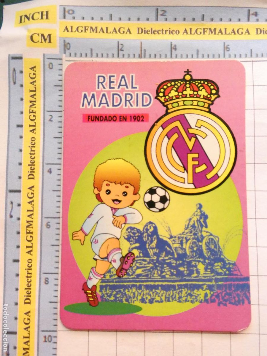 Collectables Calendars: CALENDARIO DE BOLSILLO. REAL MADRID CLUB DE F&Uacute;TBOL. A&Ntilde;O 1996. TROFEO VASCA DE GAMA SALAMANCA 20