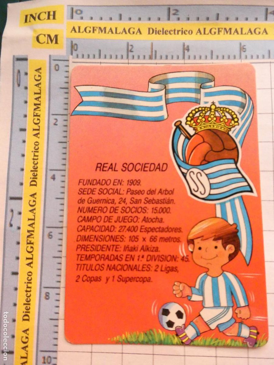 Collectables Calendars: CALENDARIO DE BOLSILLO. F&Uacute;TBOL. REAL SOCIEDAD SAN SEBASTIAN. A&Ntilde;O 1992. 20