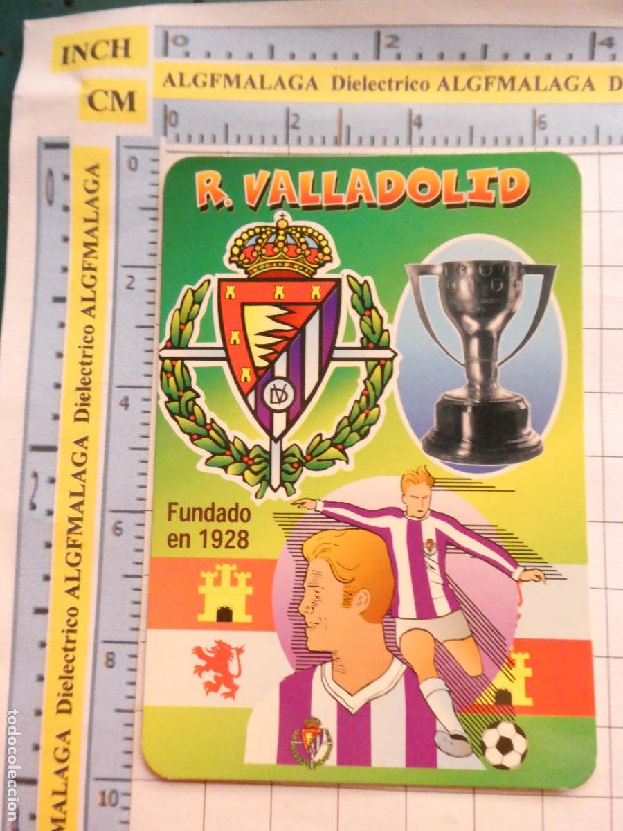 Colecionismo Calend&aacute;rios: CALENDARIO DE BOLSILLO. F&Uacute;TBOL. REAL VALLADOLID CF. A&Ntilde;O 2000. 22