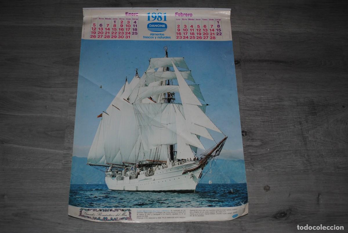 Coleccionismo Calendarios: ANTIGUO CALENDARIO DE PARED - DANONE 1981