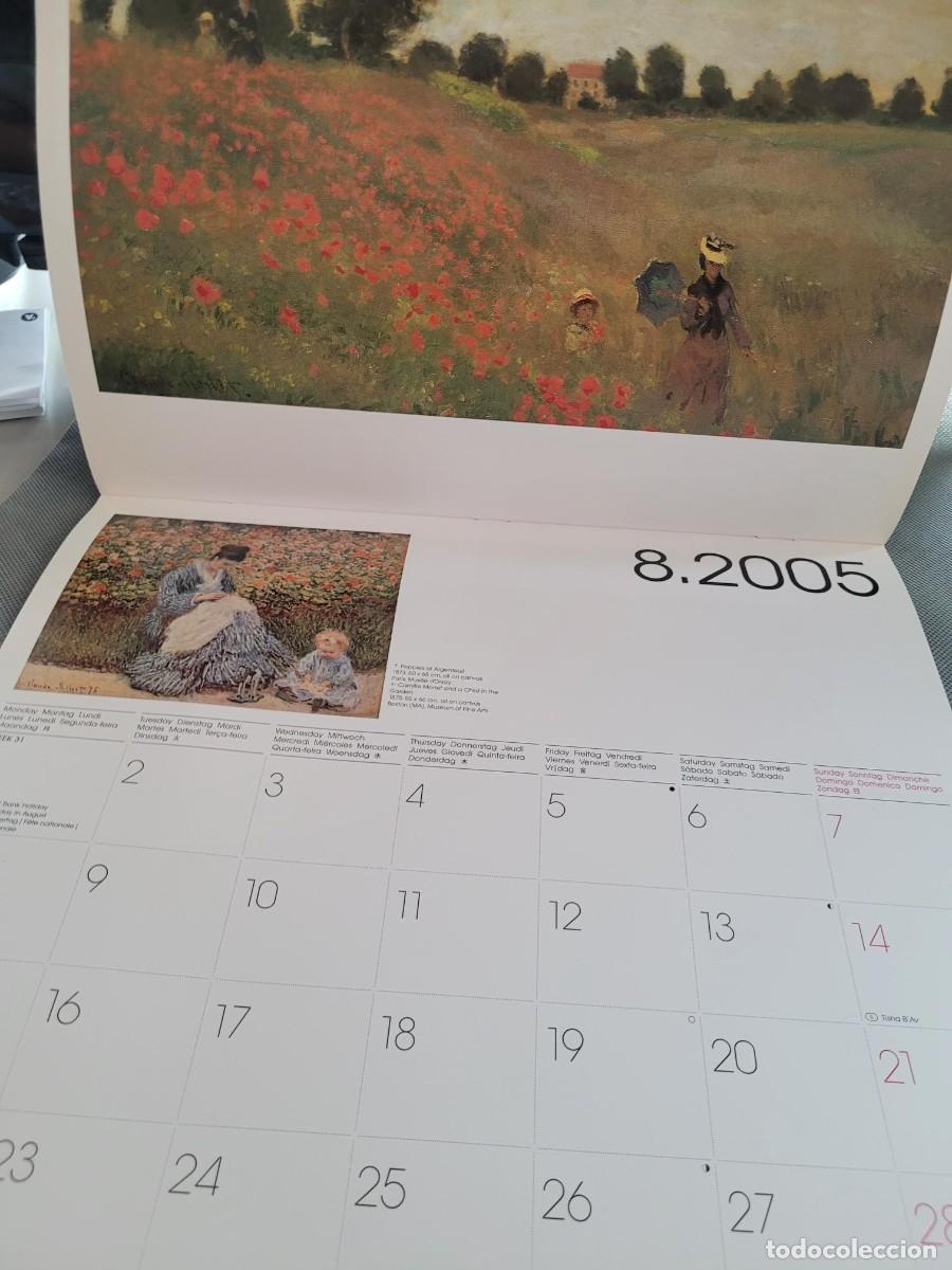 Coleccionismo calendarios: CALENDARIO MONET 2005 ARTE - Foto 4
