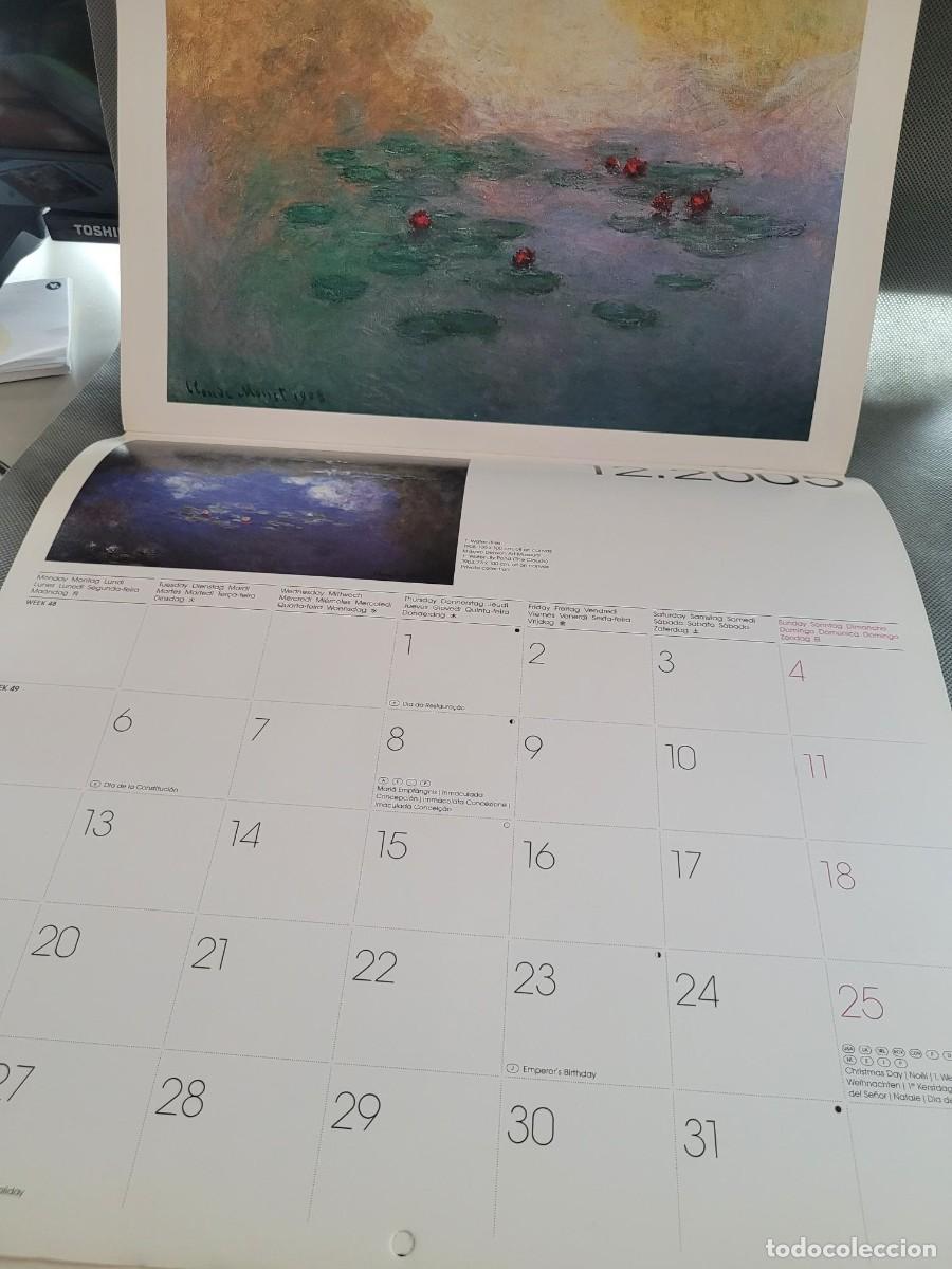 Coleccionismo calendarios: CALENDARIO MONET 2005 ARTE - Foto 5