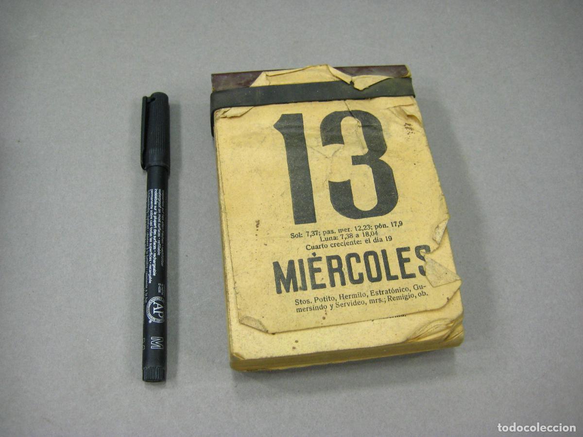 Coleccionismo calendarios: CALENDARIO DE MESA INCOMPLETO - Foto 1