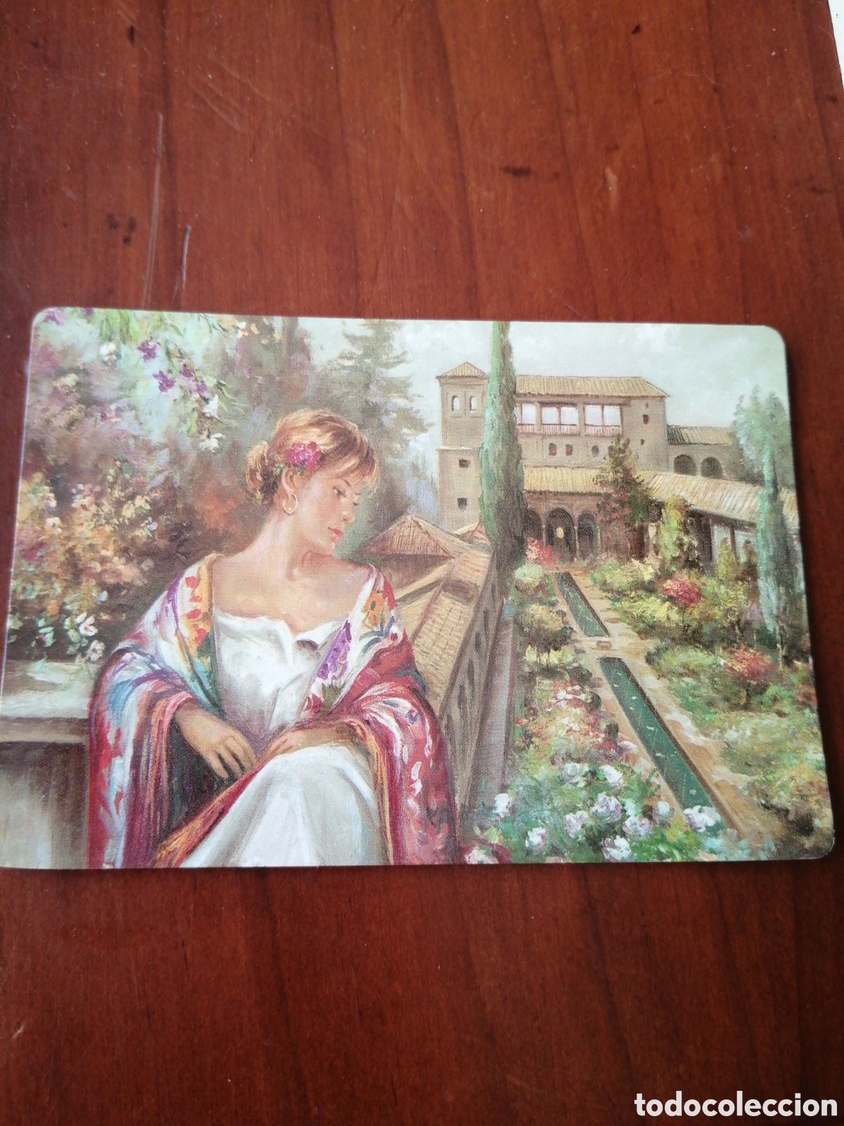 Colecionismo Calend&aacute;rios: CALENDARIO PINTURA CUADRO 2001 MUJER PAPELERIA CERVANTES ZARAGOZA