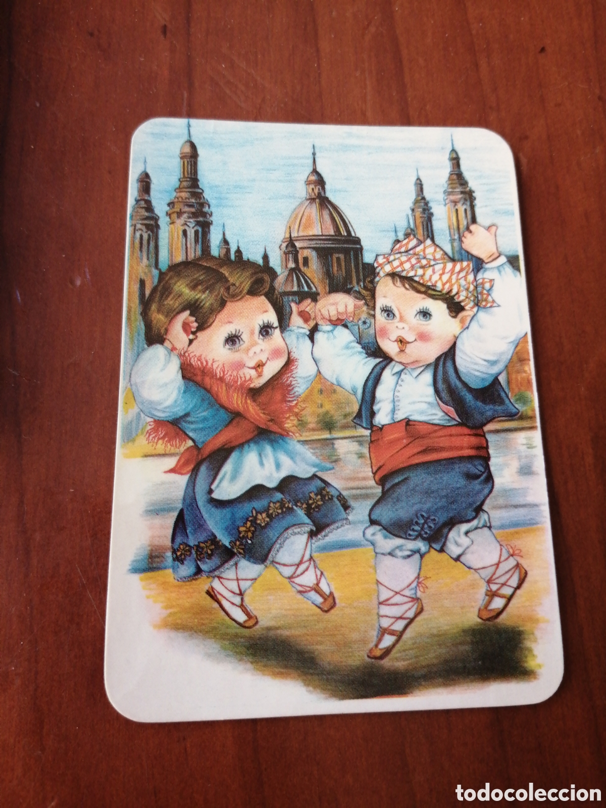 Colecionismo Calend&aacute;rios: CALENDARIO PINTURA CUADRO 1988 ALIMENTACION ANGELINES ZARAGOZA BATURROS JOTA PILAR