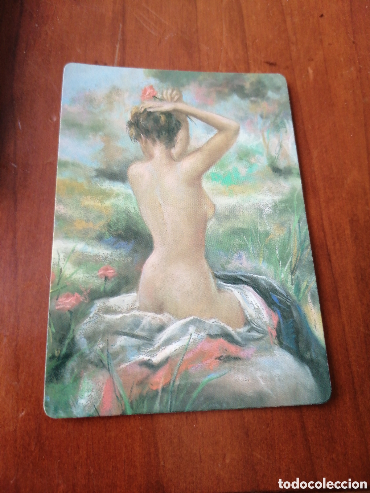 Coleccionismo Calendarios: CALENDARIO PINTURA CUADRO MUJER DESNUDA 2001 caf&eacute; bar bocadillos glot&oacute;n Zaragoza