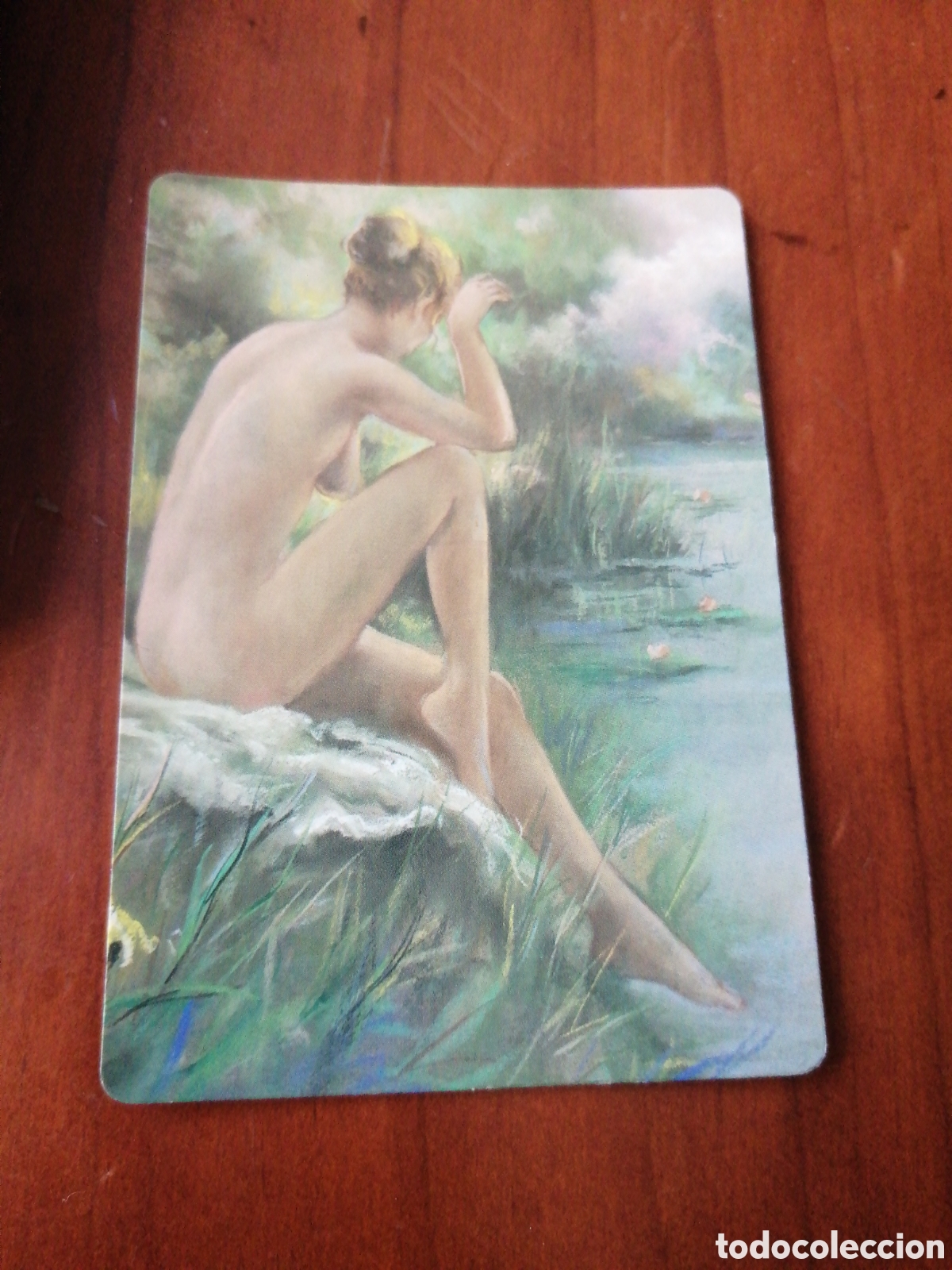 Coleccionismo Calendarios: CALENDARIO PINTURA CUADRO MUJER DESNUDA 2001