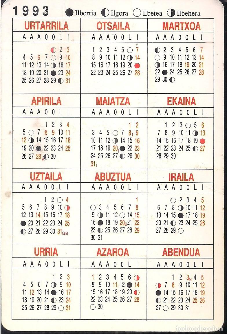 Coleccionismo calendarios: CALENDARIO DE BOLSILLO 1993. ELKAR - Foto 2