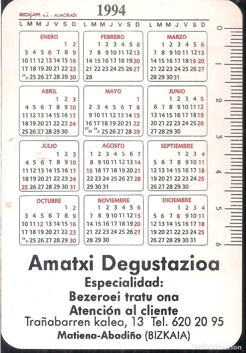 Coleccionismo calendarios: CALENDARIO DE BOLSILLO 1994 - Foto 2