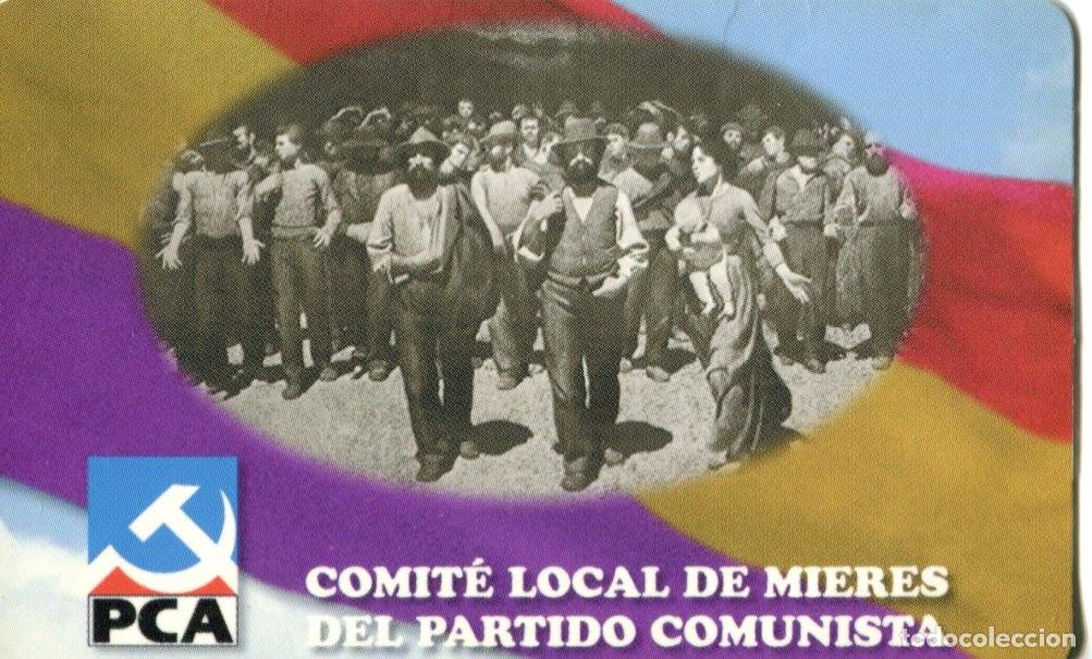 Colecionismo Calend&aacute;rios: CALENDARIO DE BOLSILLO POL&Iacute;TICA - PCA - MIERES 2001
