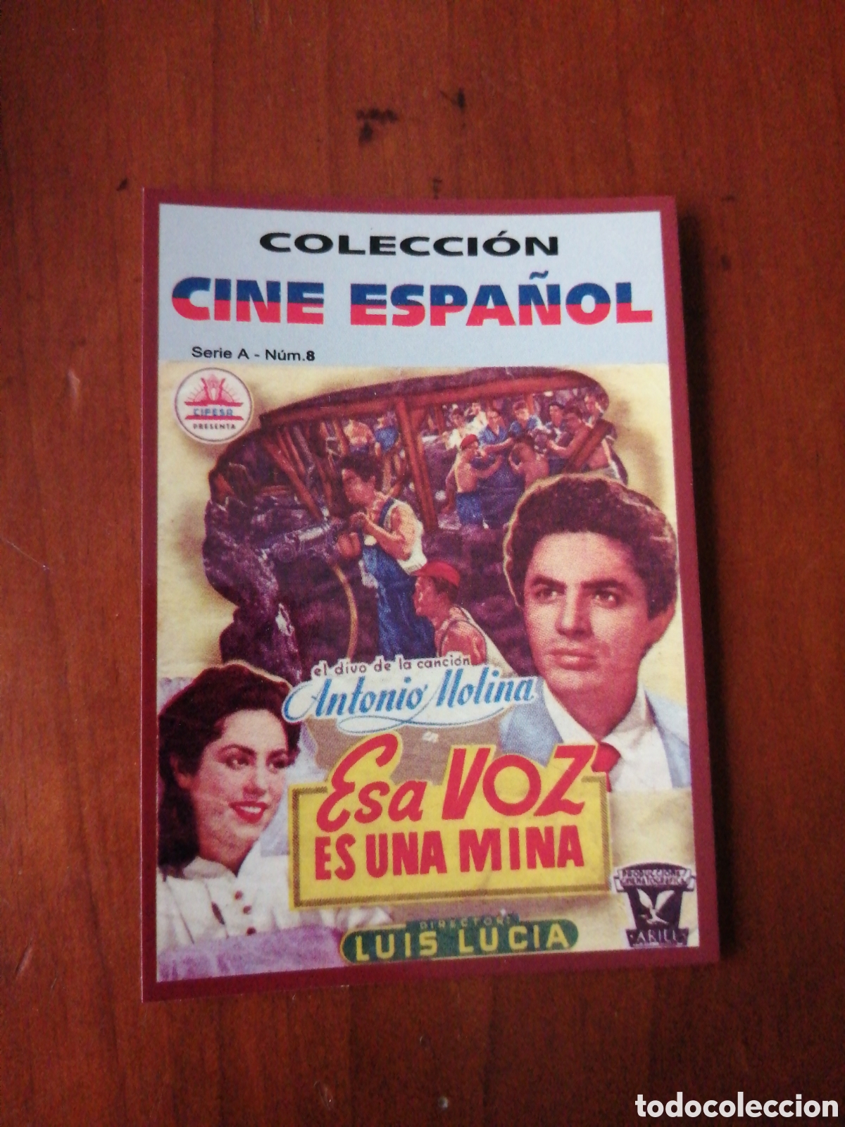 Colecionismo Calend&aacute;rios: CALENDARIO 2009 COLECCION CINE ESPA&Ntilde;OL SERIE A N &ordm; 8 ESA VOZ ES UNA MINA ANTONIO MOLINA