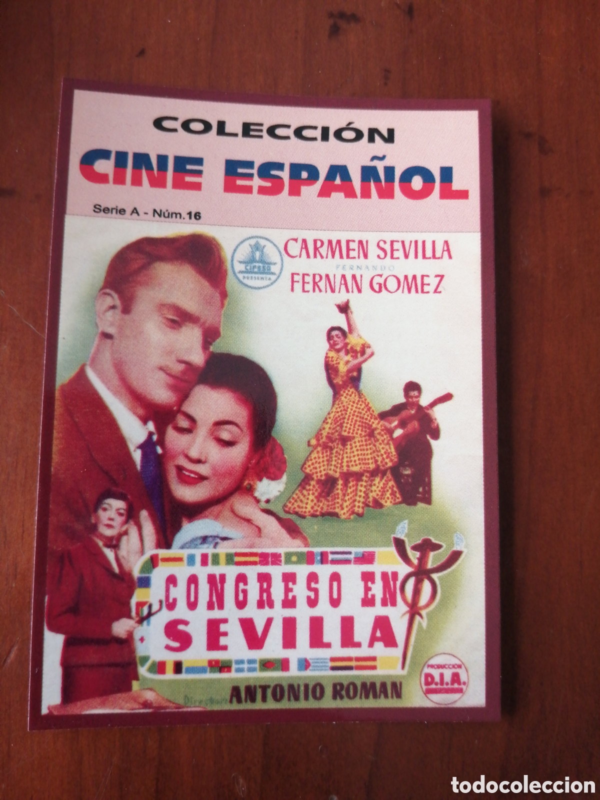 Coleccionismo Calendarios: CALENDARIO 2009 COLECCION CINE ESPA&Ntilde;OL SERIE A N &ordm; 16 CARMEN SEVILLA CONGRESO EN SEVILLA