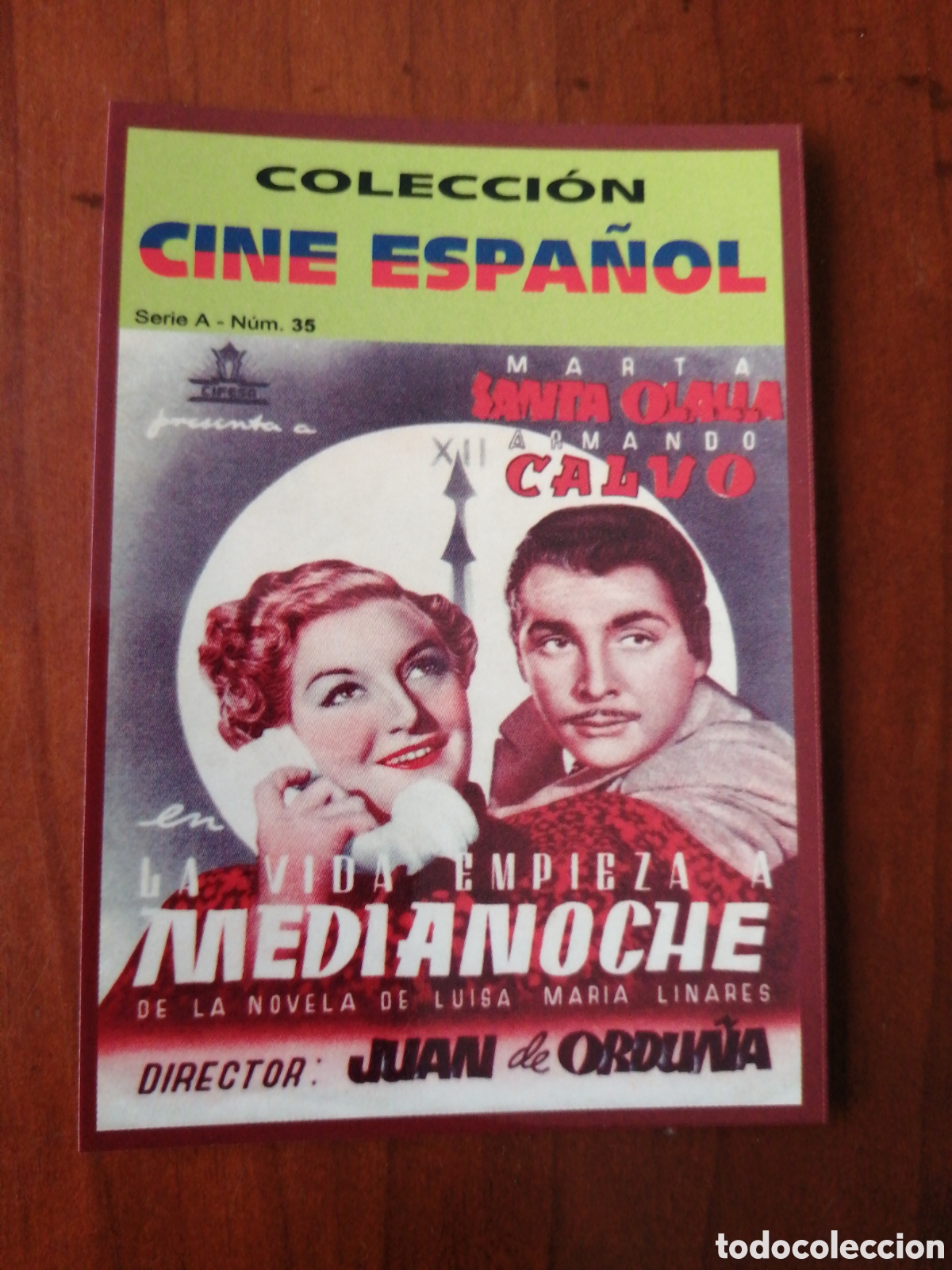 Coleccionismo Calendarios: CALENDARIO 2009 COLECCION CINE ESPA&Ntilde;OL SERIE A N &ordm; 35 LA VIDA EMPIEZA A MEDIANOCHE
