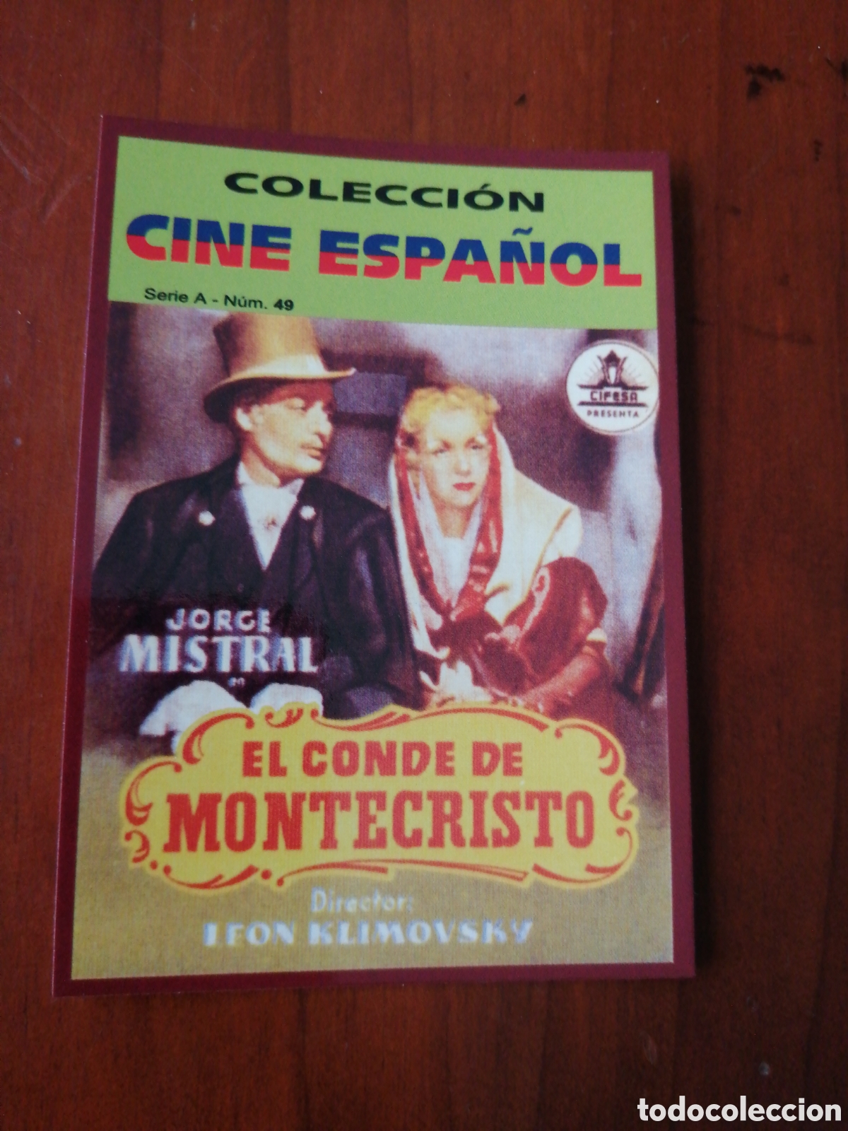 Sammeln von Kalendern: CALENDARIO 2009 COLECCION CINE ESPA&Ntilde;OL SERIE A N &ordm; 49 EL CONDE DE MONTECRISTO