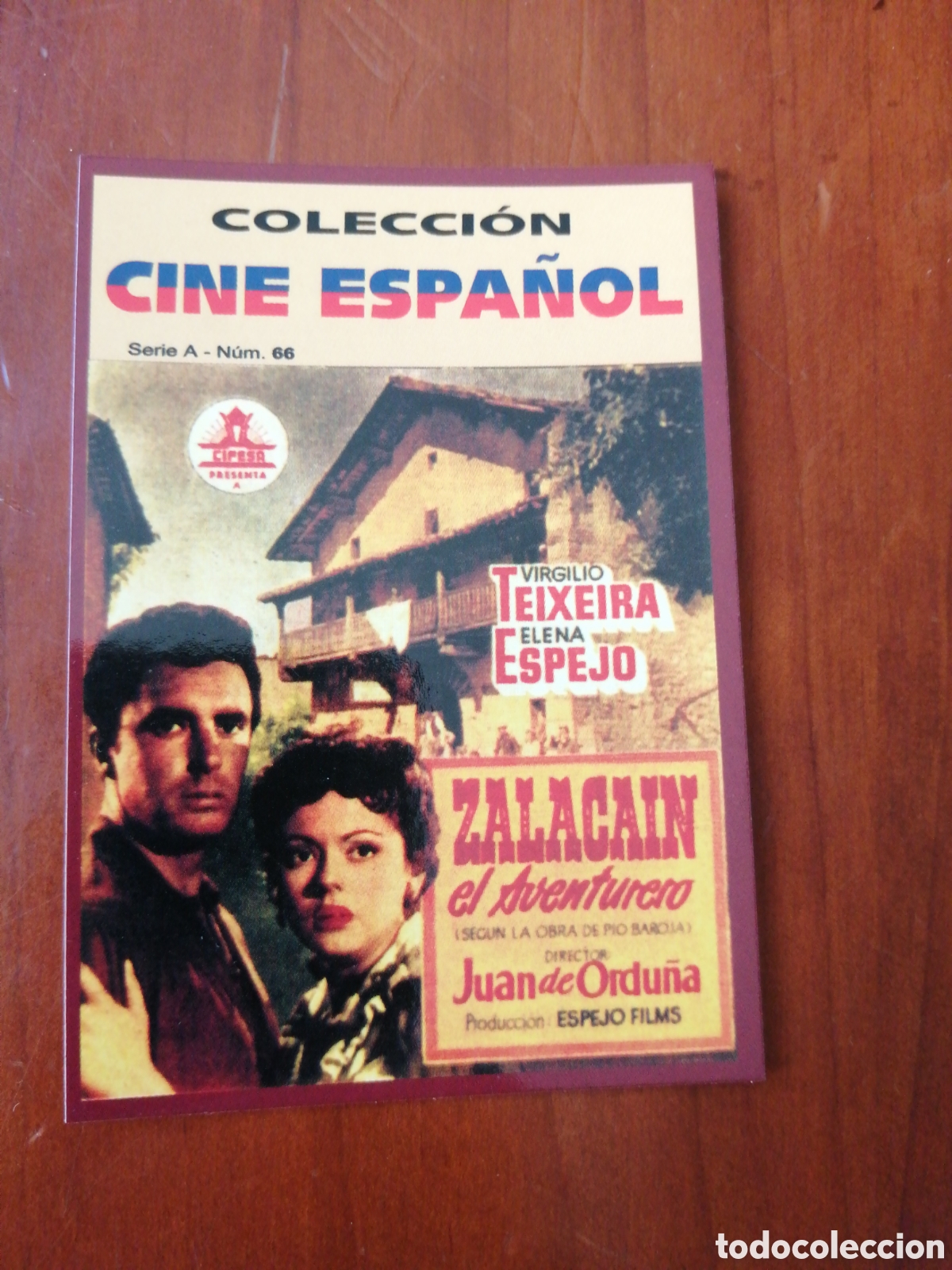 Colecionismo Calend&aacute;rios: CALENDARIO 2009 COLECCION CINE ESPA&Ntilde;OL SERIE A N &ordm; 66 ZALACAIN EL AVENTURERO