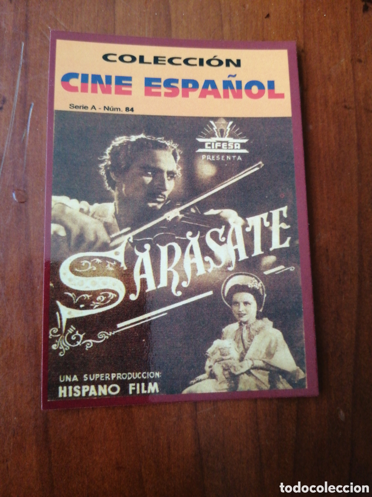 Collectables Calendars: CALENDARIO 2009 COLECCION CINE ESPA&Ntilde;OL SERIE A N &ordm; 84 SARASATE