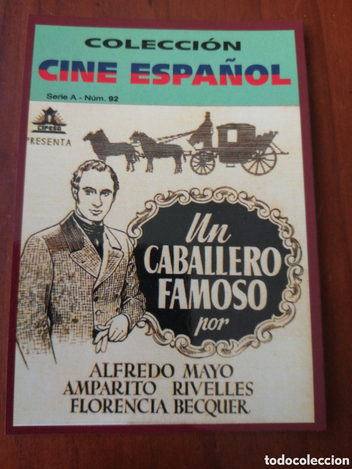 Coleccionismo Calendarios: CALENDARIO 2009 COLECCION CINE ESPA&Ntilde;OL SERIE A N &ordm; 92 UN CABALLERO FAMOSO