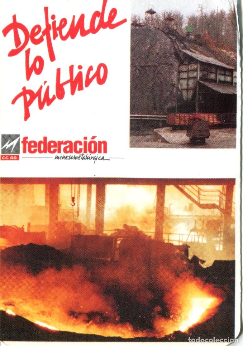 Coleccionismo calendarios: CALENDARIO POLITICO. SINDICATO CCOO FEDERACION METALURGICA. A&Ntilde;O 1997