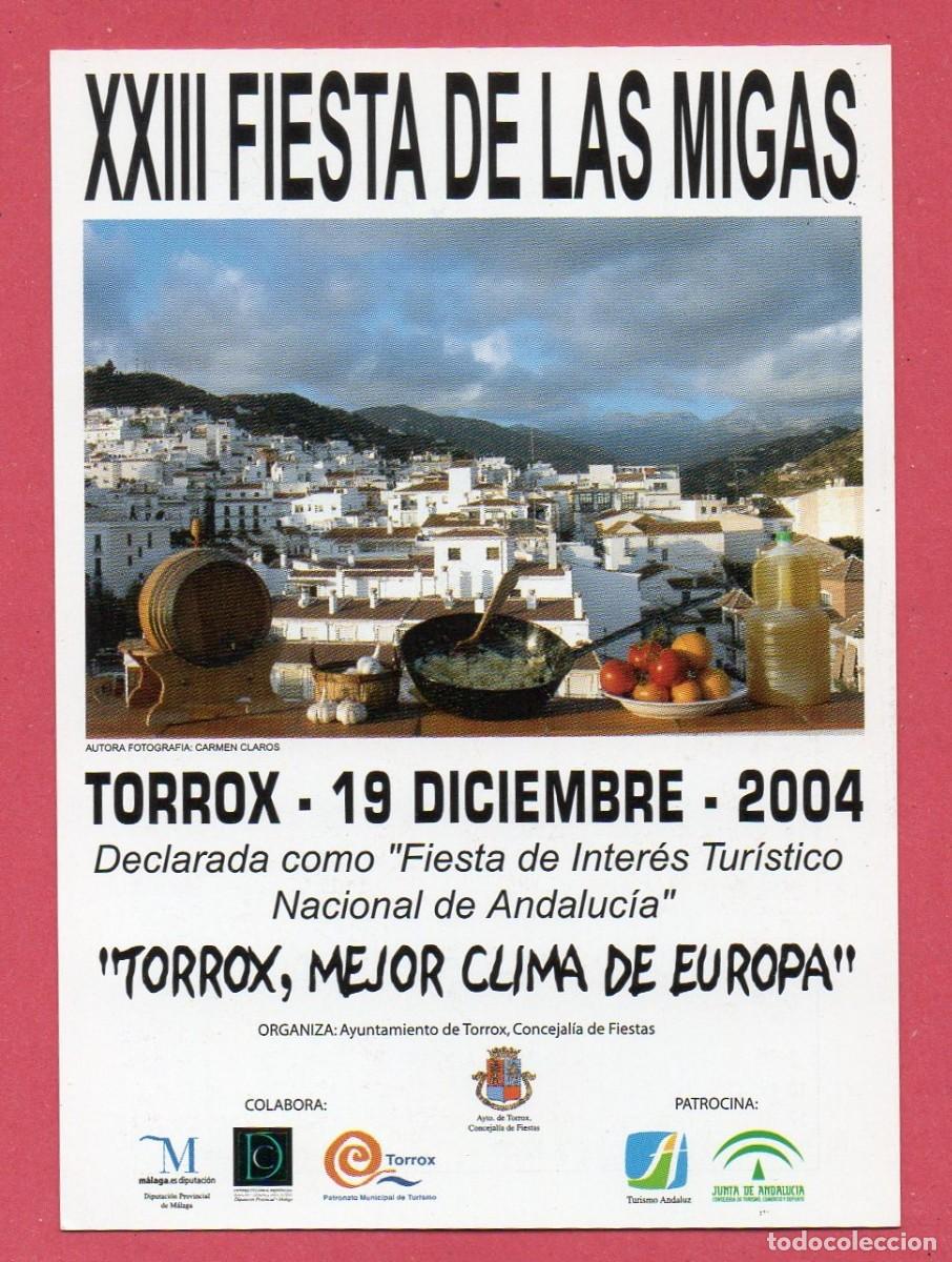 Collectables Calendars: Calendario de Publicidad 2005 - XXIII FIESTA DE LAS MIGOS - TORROX