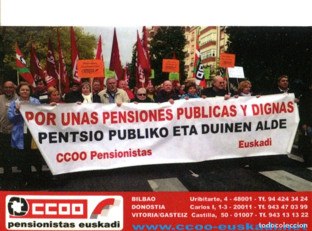 Collezionismo Calendari: CALENDARIO SINDICATO - POLITICO. CCOO Pensionistas Euskadi 2016