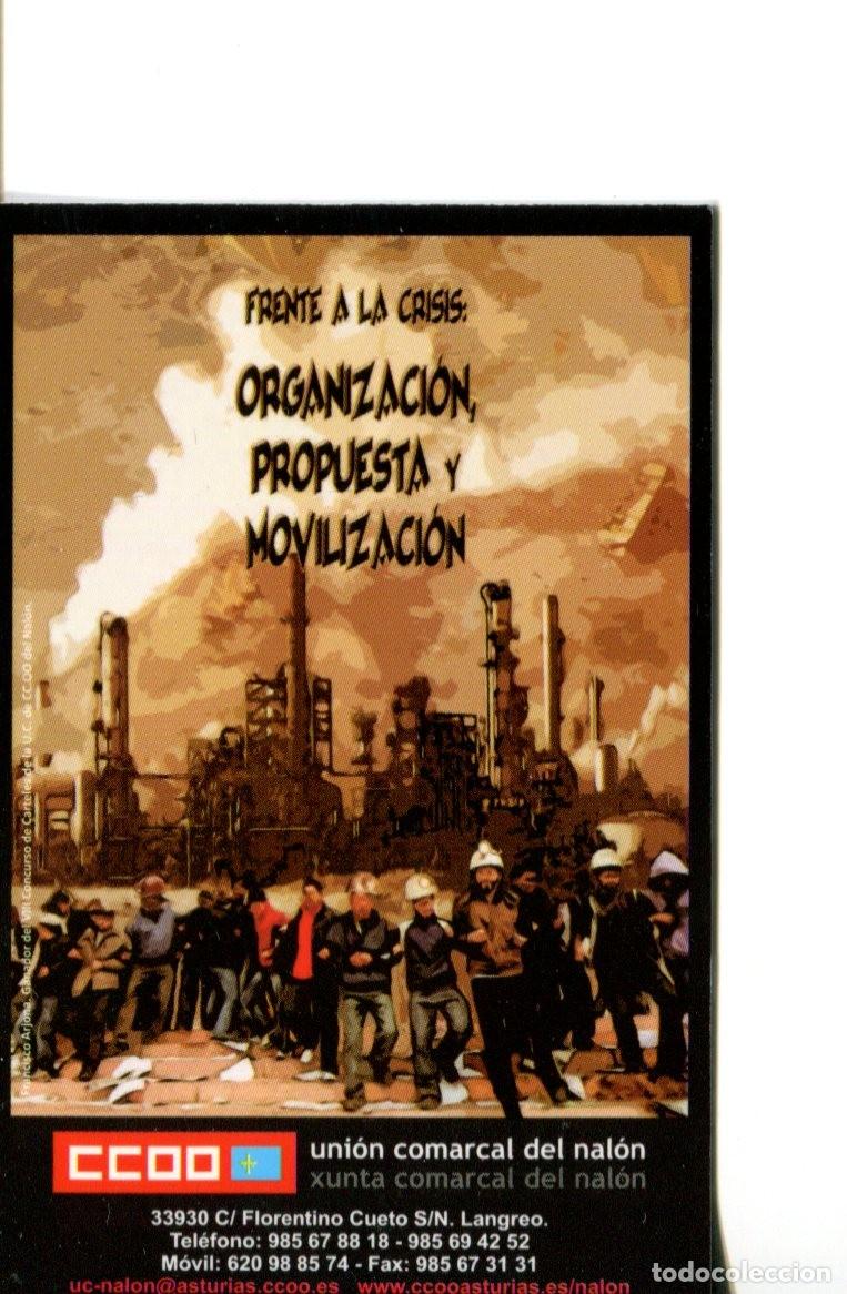 Collezionismo Calendari: CALENDARIO SINDICATOS - POLITICOS. CCOO Union Comarcal del Nalon 2013