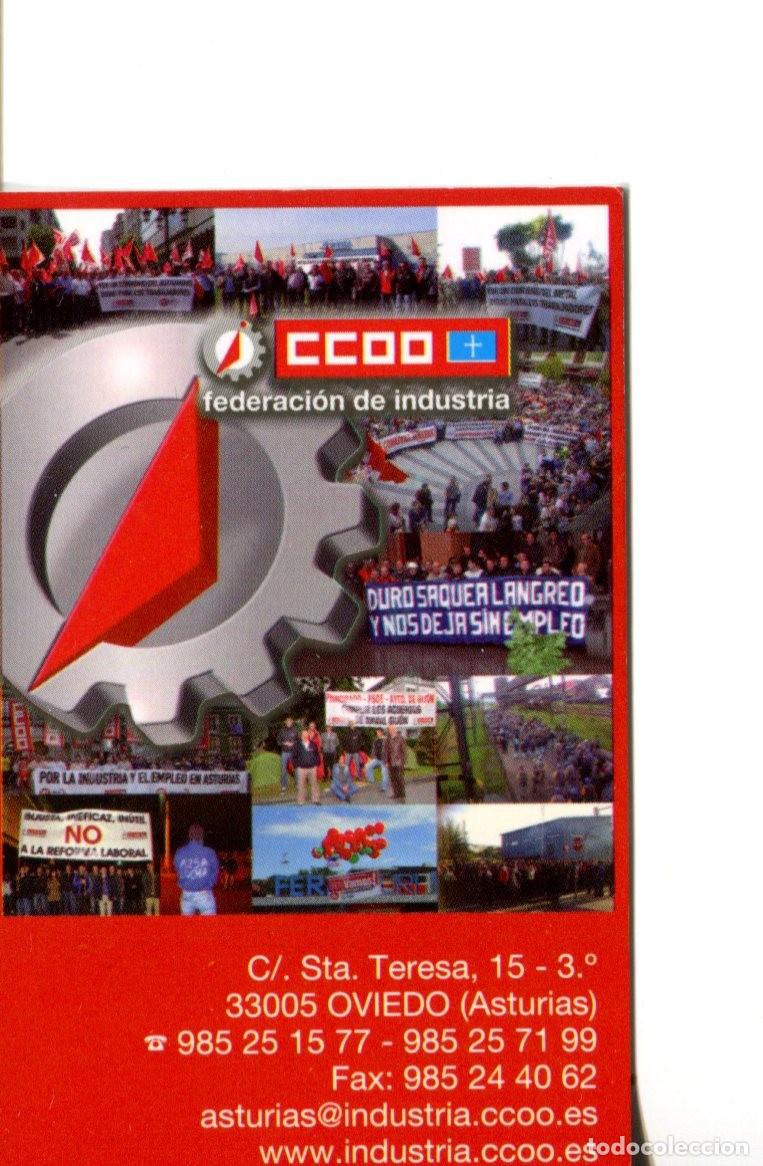 Collezionismo Calendari: CALENDARIO SINDICATO POLITICO - 2013 -CCOO FEDERACION DE INDUSTRIA ASTURIAS