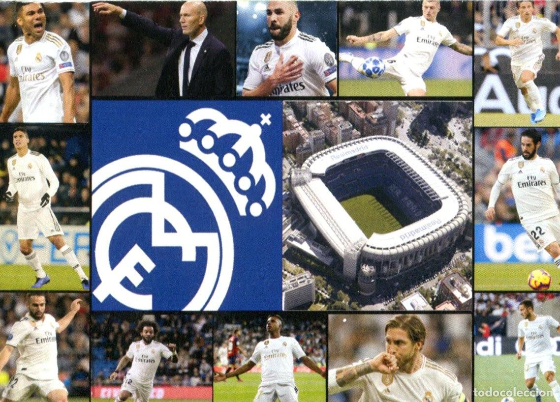 Coleccionismo calendarios: Calendario Futbol Real Madrid a&ntilde;o 2020 - Pe&ntilde;a Madridista de Porcuna