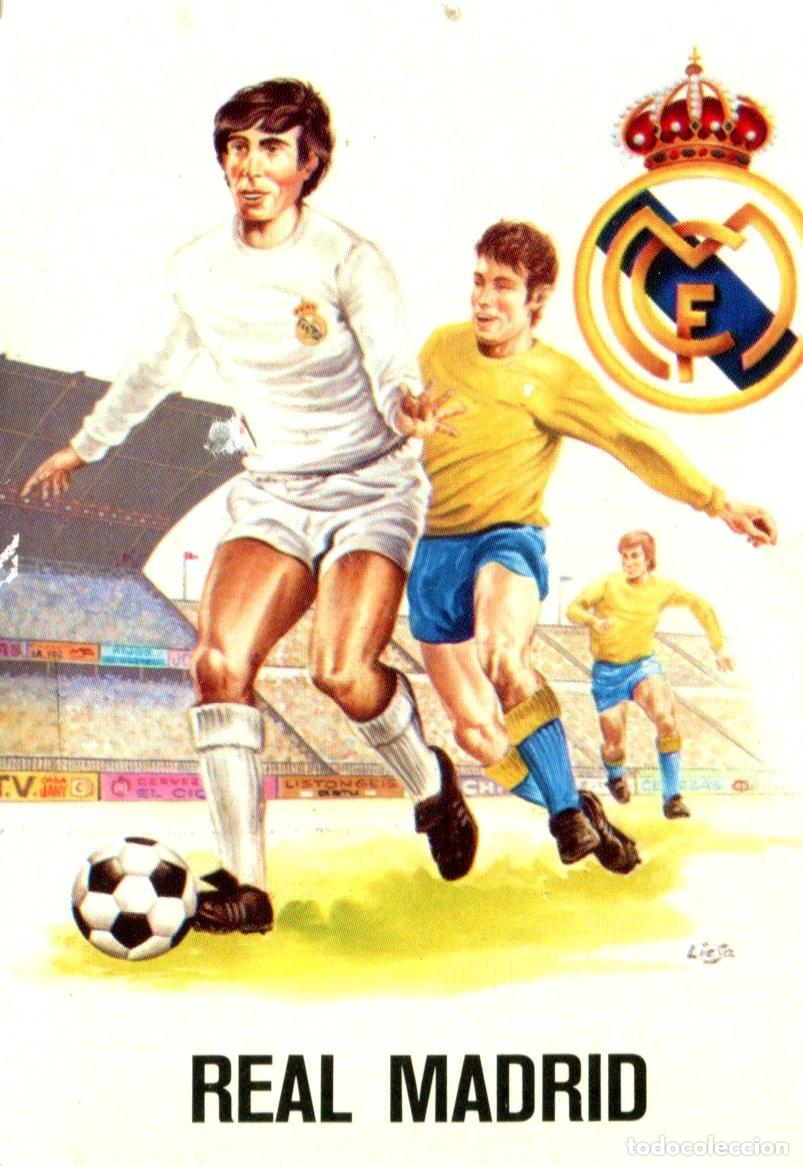 Coleccionismo calendarios: CALENDARIO FUTBOL REAL MADRID, A&Ntilde;O 1975, DLB 230, DEPORTES CON PUBLICIDAD